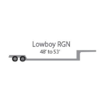 Lowboy RGN Flatbed Trailer